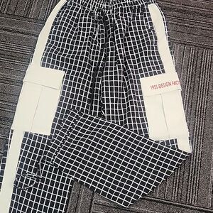 Choiean Houndstooth Joggers, Size S